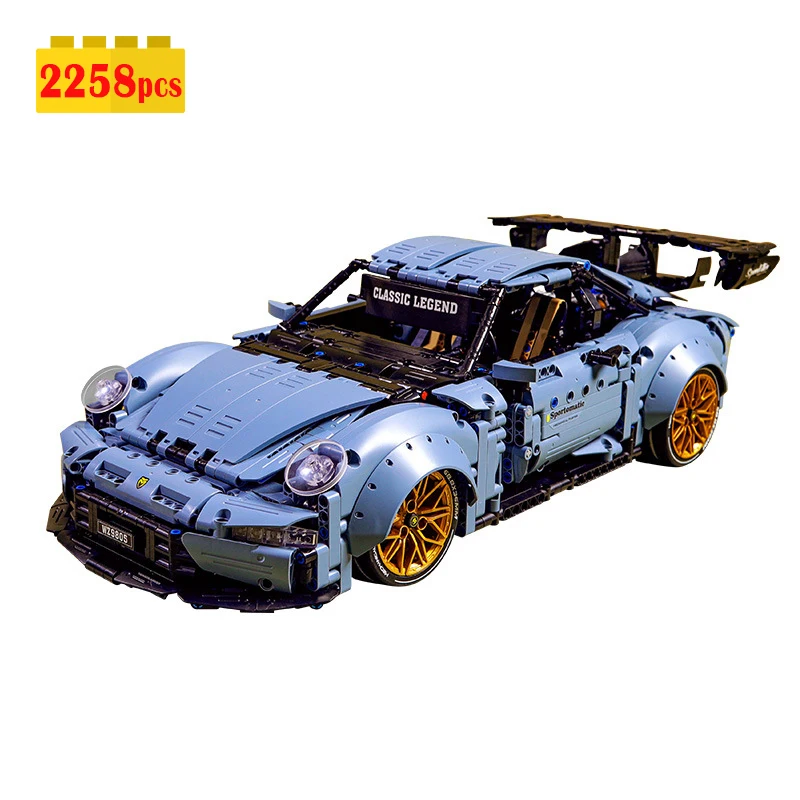 

IN STOCK 1:10 City Classic Sports Car Building Blocks Model MOC High Tech Racing Vehicle Bricks Assembling Children's Toys Gift