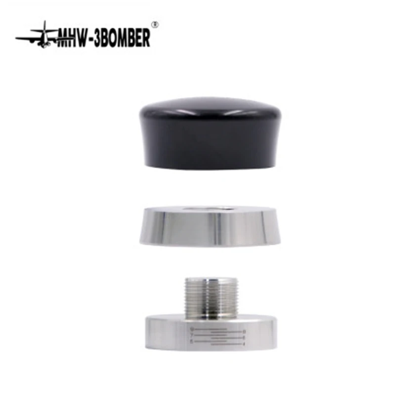 Регулируемый Темпер для кофе 58 35 мм с резьбой из нержавеющей стали/основанием