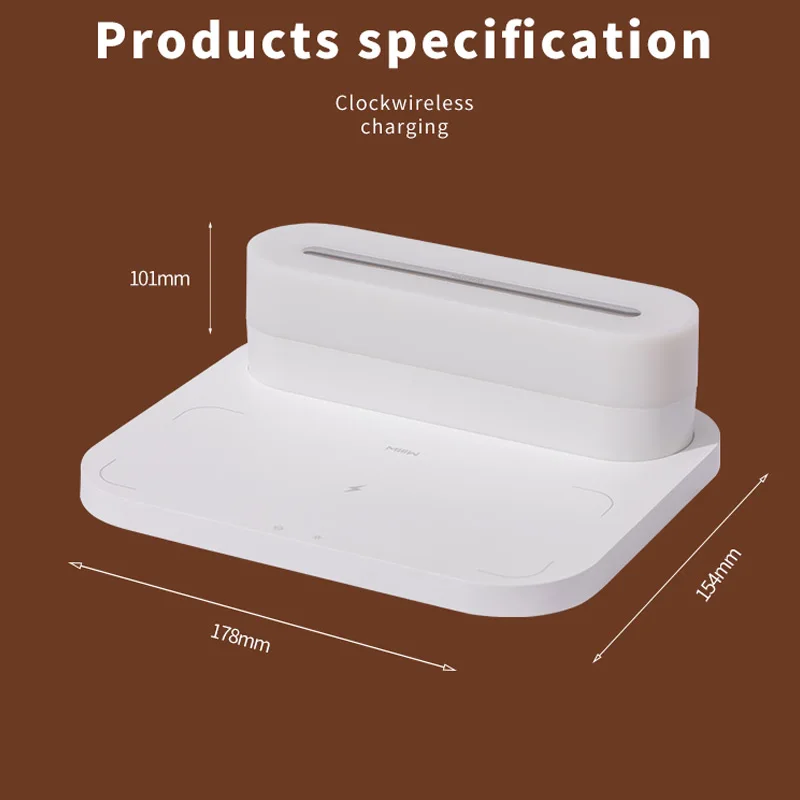 multifunctional wireless charger desktop night light wireless desk lamp watch headset mobile phone fast charger free global shipping