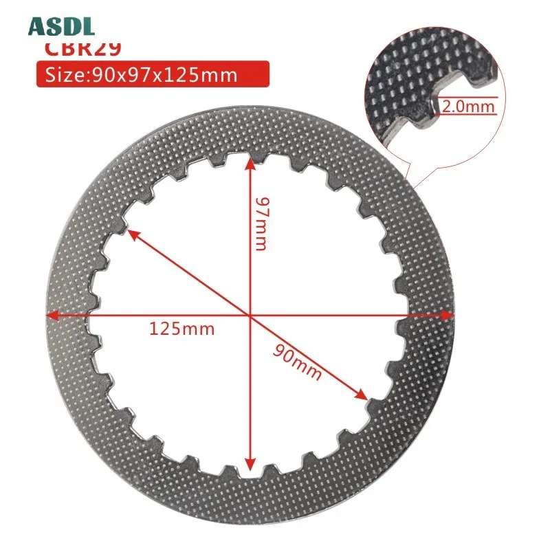 Диск сцепления двигателя для Honda CB400 N CM400 CM400T NV400 TRX400 Fourtrax Sportrax CB450 CB450S CBR400 TRX NV CB CM 400