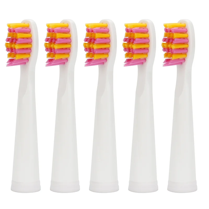 1pack white pink 5 шт./компл. Seago Зубная щётка головка для SG-507B/908/909/917/610/659/719/910/949/958 Зубная щётка электрические зубные щётки Замена насадка для зубной щетки - Цвет: 1pack white pink