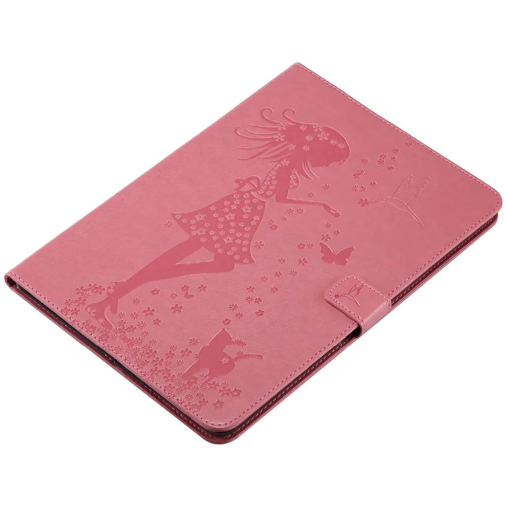 Модный чехол Funda для iPad 9 7 2017 милая девушка &amp Бабочка Кот Стенд PU кожаный нового