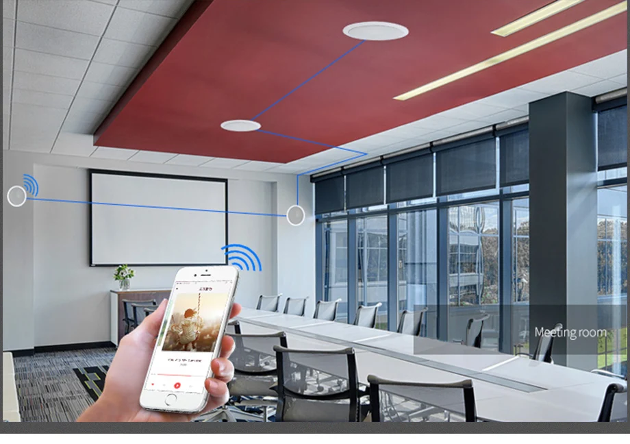 4.5" Portable bluetooth speaker 10w in ceiling speaker 8ohm audio stereo in wall mount loudspeaker for home surround system