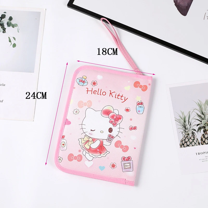 Кошелек Hello Kitty Kuromi кожаная сумка на молнии Портативная Сумка для документов