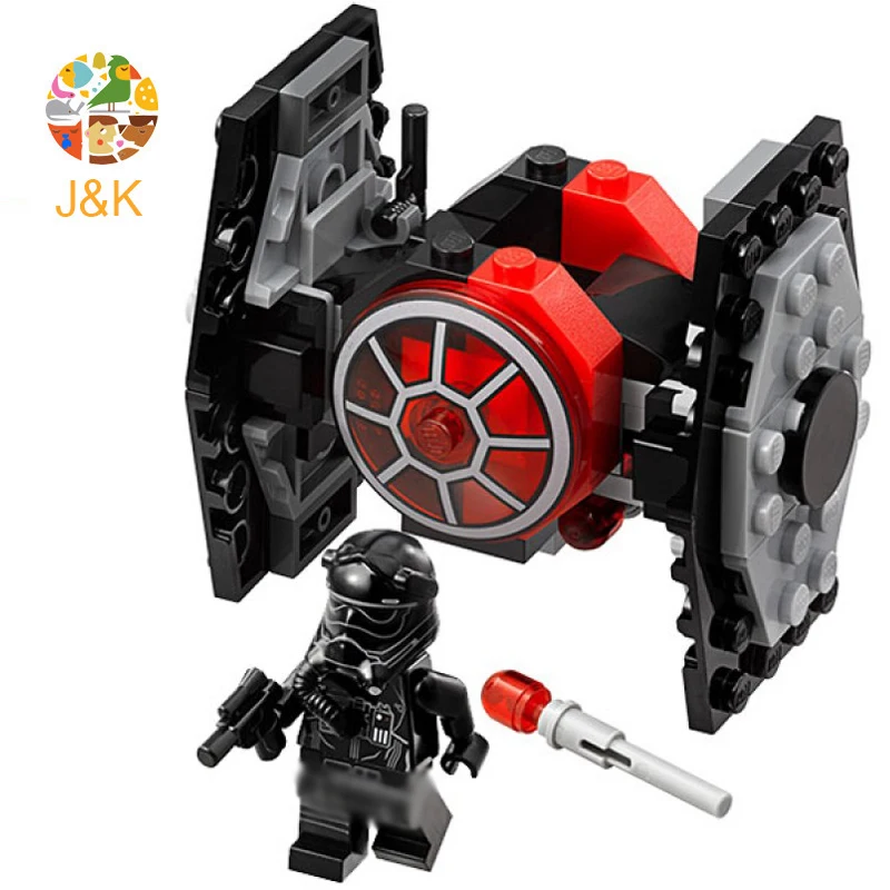 75194 97 шт Звездные серии войны первый заказ галстук боец микробоец строительные