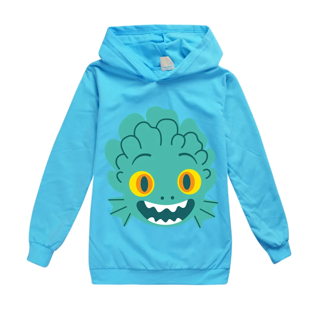 

Autumn New Boys girls Sweatshirt Kawaii movie Luca 3d Printing T-shirts Cartoon Long Sleeve Hoodie T-shirt Casual All-match Tops