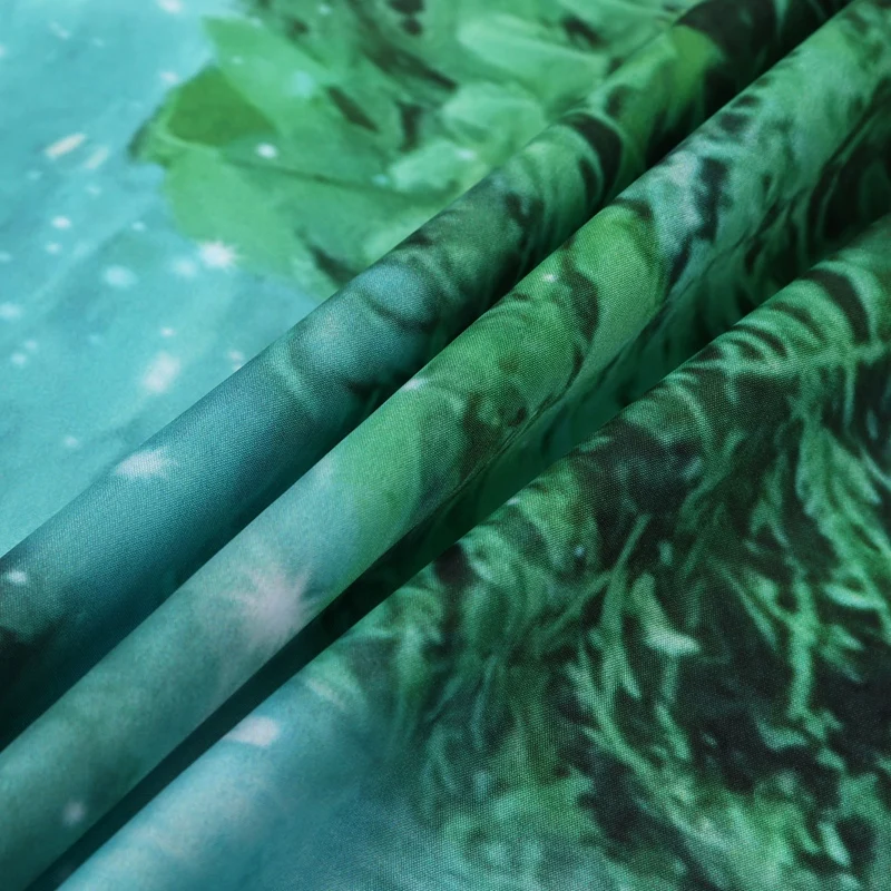 

Fantasy House Decor Collection, View Of Fantasy River with A Pond, Fish And Mushroom in Jungle Trees moss eden Wall Hanging Tape