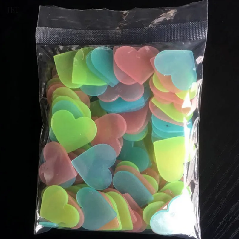 100 шт. флуоресцентные светящиеся наклейки для детской комнаты гостиной украшения