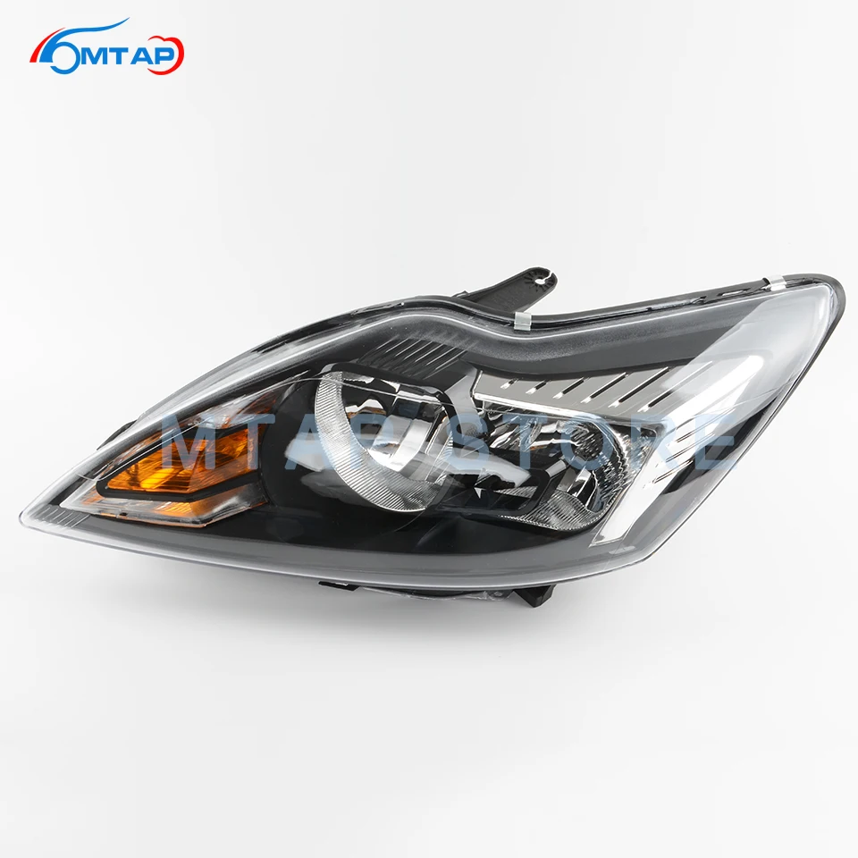 Налобный фонарь MTAP в сборе галогенный черный белый светильник Ford Focus MK2 2009 2010 2011 2012