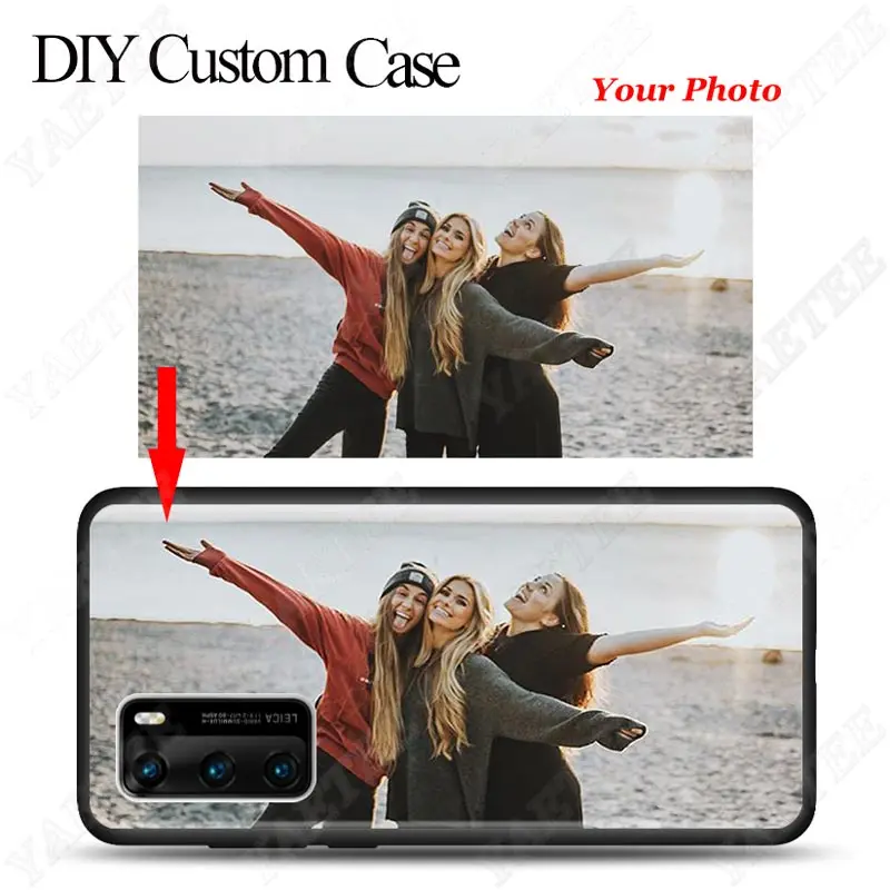 Custom Your Own Phone Case for Huawei P40 Lite P20 P30 Lite P40 Pro+ P10 Lite P Smart Plus Z Cover Picture Name Photo DIY Cases