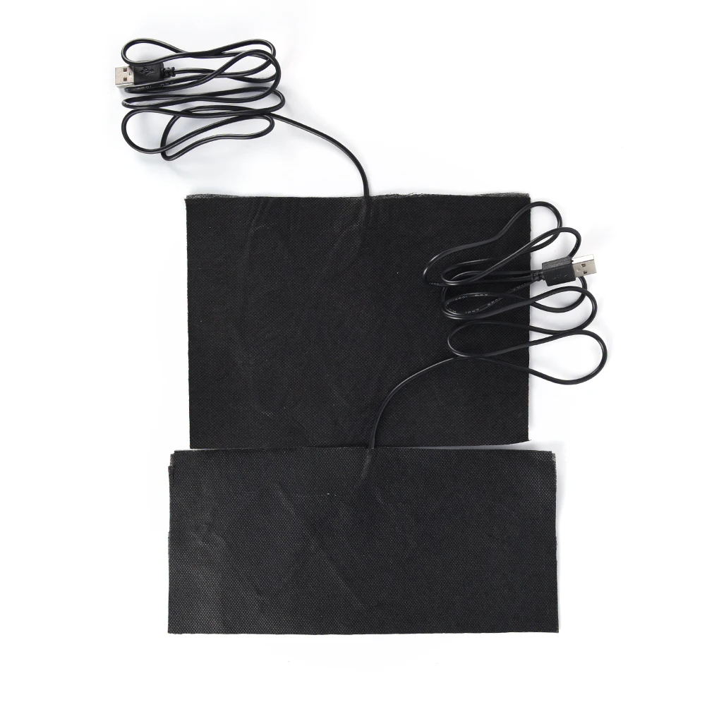 

USB Heated Jacket Coat Vest Accessories 15X30cm Carbon Fiber Heated Pads Warm Back Neck Fast-Heating