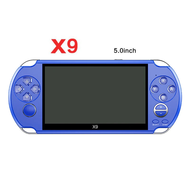 blue Новое поступление 5,0 дюймов Большой экран Портативный игровой плеер Поддержка ТВ выход с MP3/кино камера мультимедиа видео игровая консоль - Цвет: blue