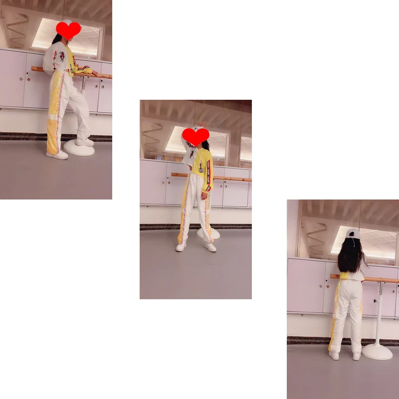 

New Kid Hip Hop Dance Costumes Girls Jazz Street Dancing Stage Performance Outfit Children Fashion Sequin Practice Clothes