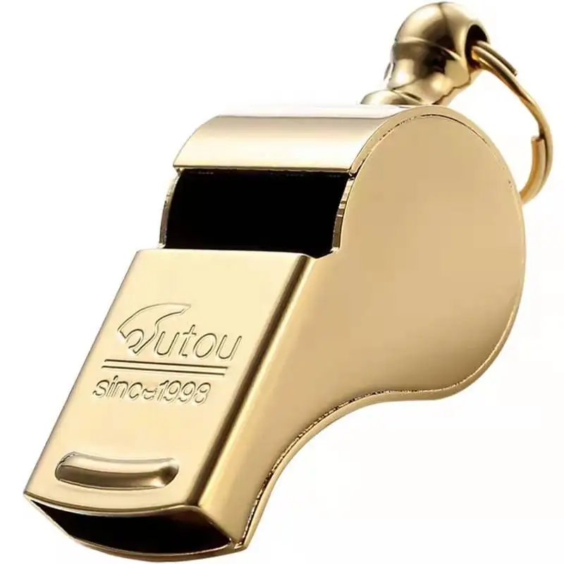 

Free Shipping Hutou Head Blow Sound Large Decibel Collection Whistle Lifting Command Copper Whistle Outdoor Survival Whistle
