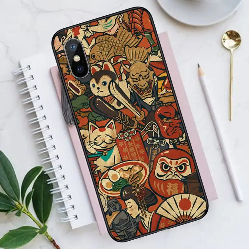 

Japanese Style Art Japan aesthetics Phone Case for iPhone 11 12 pro XS MAX 8 7 6 6S Plus X 5S SE 2020 XR funda coque