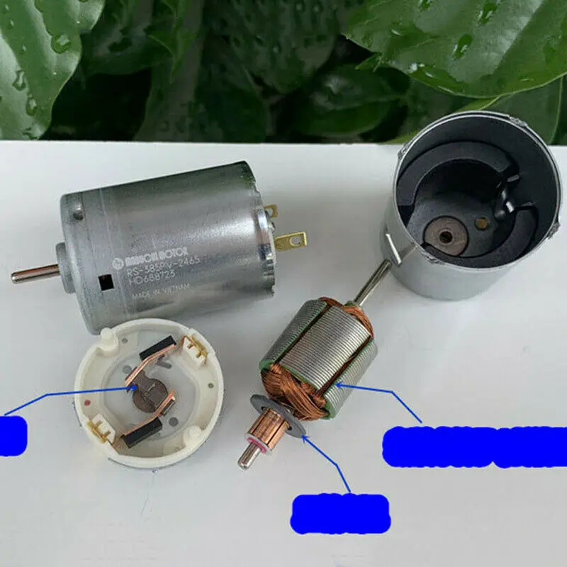 Mabuchi RS-385PV-2465 Мотор DC 6V 9V 12V 18V 24V 18800RPM высокоскоростная Магнитная мини Угольная