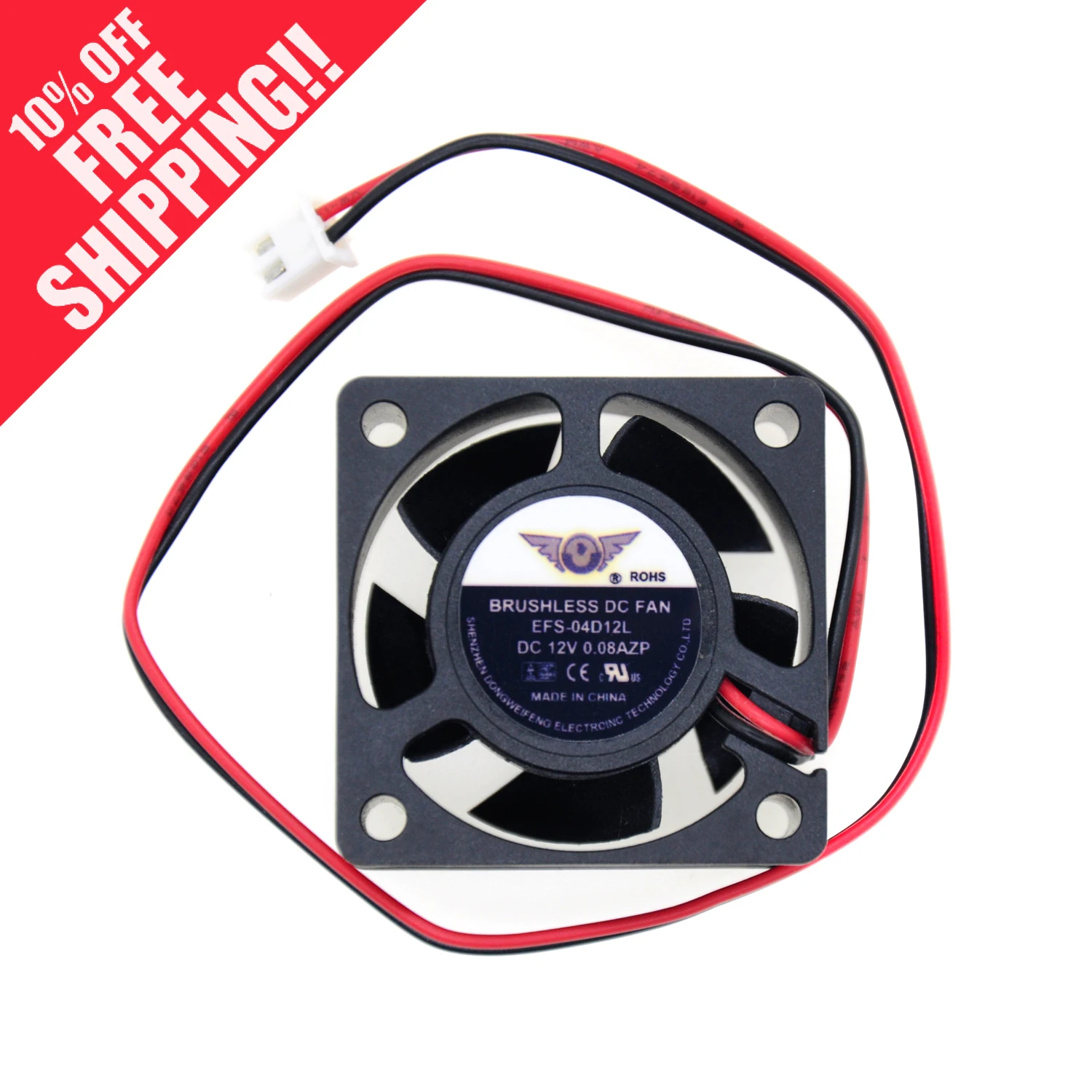 Новый переключатель DONGWEIFENG DWPH EFS-04D12L, 12 В, 4 см, 1U, 0,08 а, 4020, тихий вентилятор охлаждения