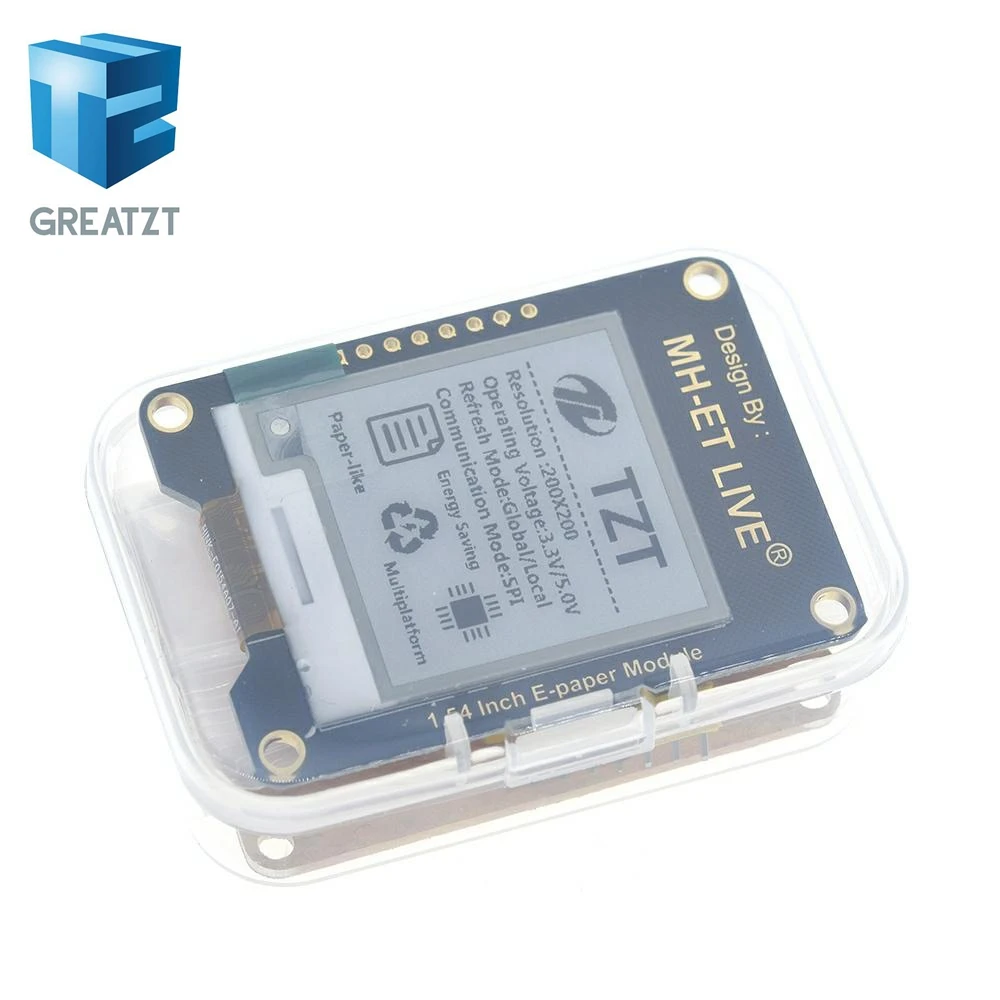 Модуль электронной бумаги GREATZT 1 54 дюйма E Ink экран дисплея EInk SPI поддержка