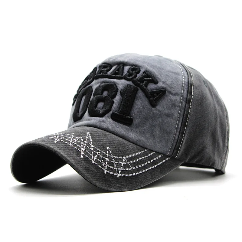 

Brand Wash Cotton Baseball Cap for Men Women 081 Embroidery Snapback Hat Fashion Casual Hip Hop Dad Hats Trucker Hat Bone Gorra