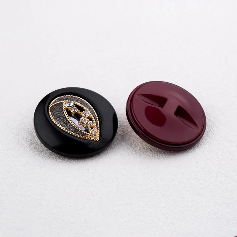 1 шт./лот 38 мм металлические золотые большие алмазные пуговицы для зимнего пальто