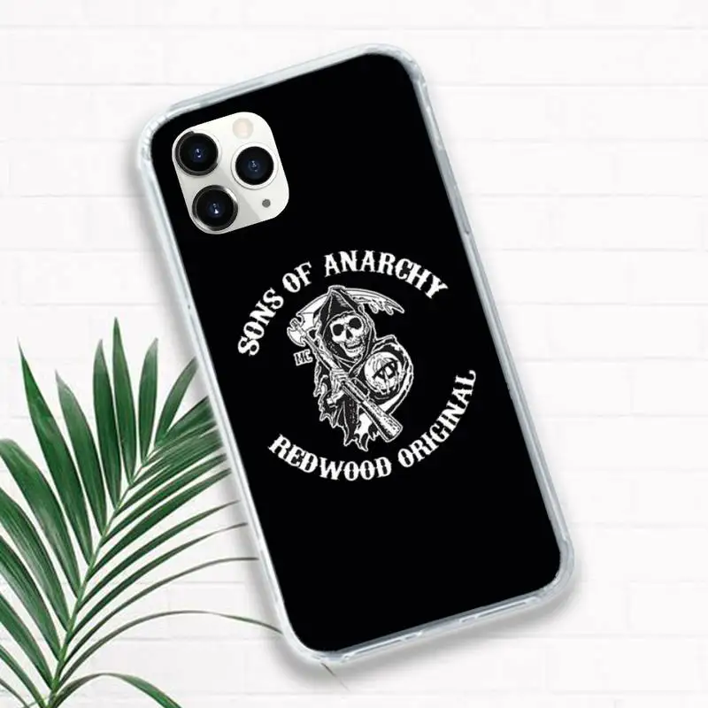 

sons of anarchy TV series Phone Case for iPhone 11 12 pro XS MAX 8 7 6 6S Plus X 5S SE 2020 XR Luxury brand shell funda coque