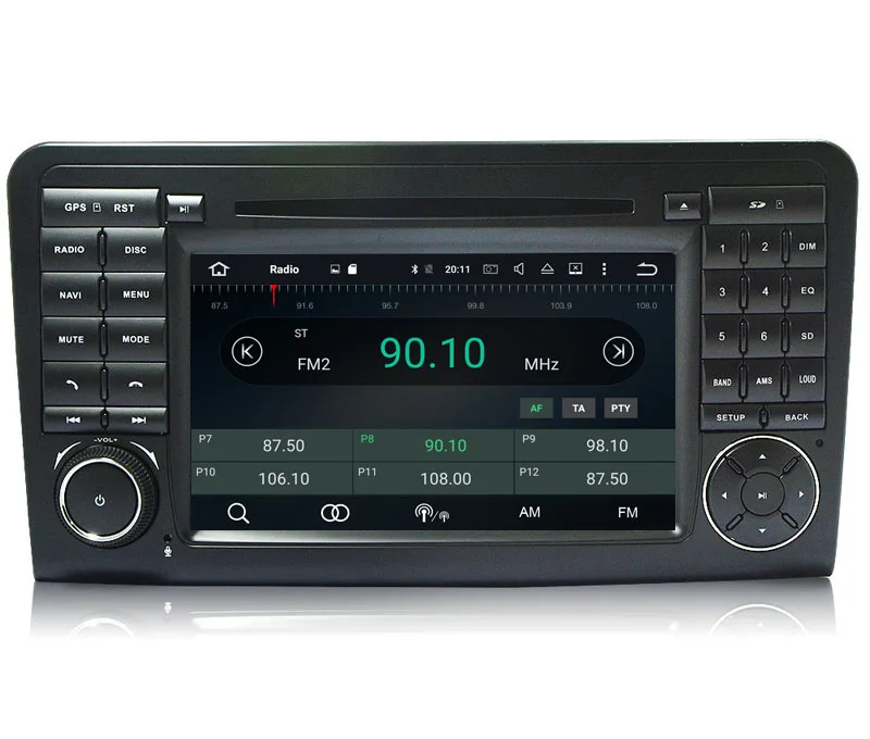 Octa (8) основной автомобильный dvd-плеер на основе Android gps для Benz ML 320/ML 350/W164 (2005-2012) Navi