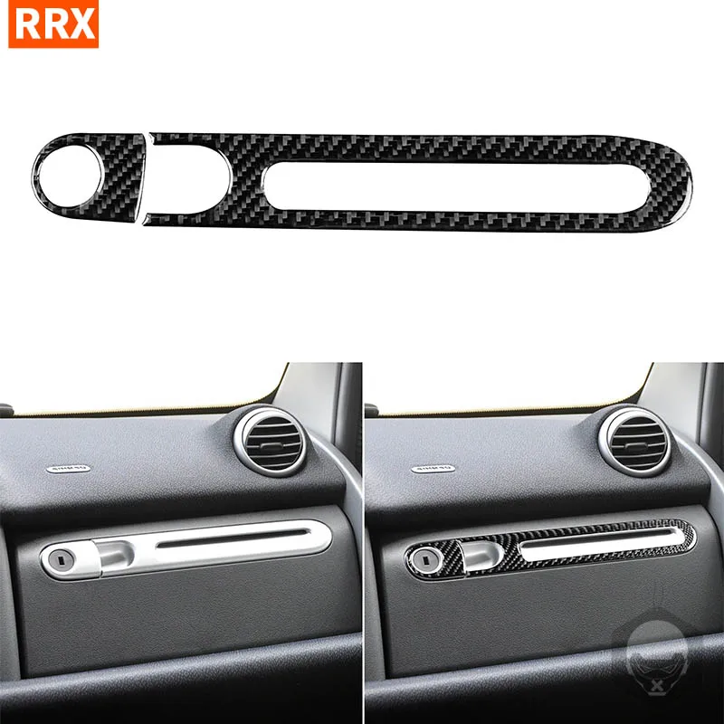

For Benz Smart Fortwo 451 Coupe Cabrio Pure Pulse Passion 2011 2012 2013 2014 2015 Carbon Fiber Glove Box Handle Car Stickers
