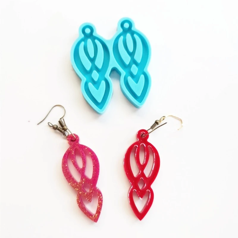 

Earrings Epoxy Resin Mold Keychain Pendant Silicone Mould DIY Craft Jewelry Tool