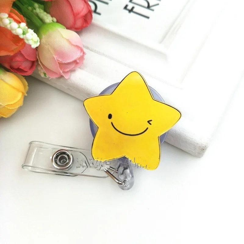 Новый дизайн милые трафареты для выдвижной значок медсестры катушка зажим с