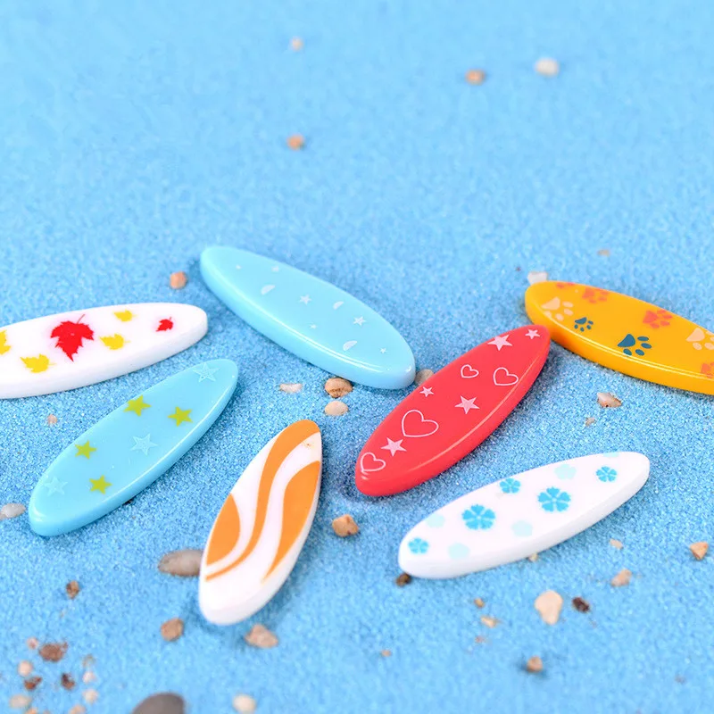 

5Pcs Miniature Figurines Surfboard Resin Craft Fairy Garden Miniatures Micro Landscape Beach Accessories Mini Garden Ornaments