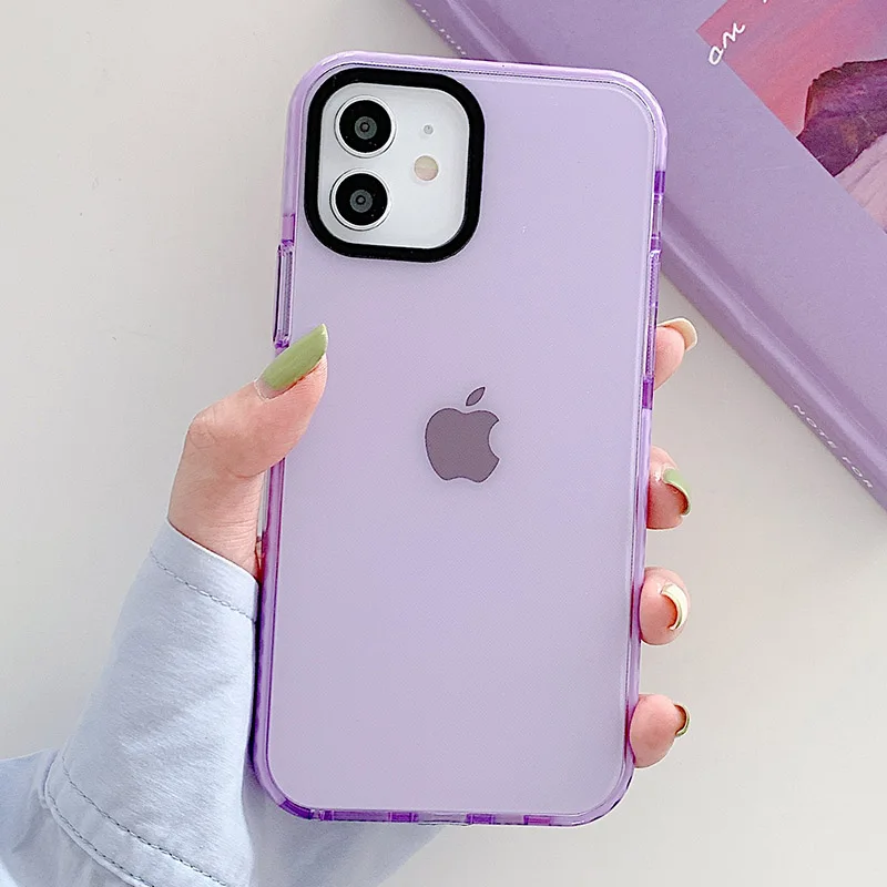 Неоновый флуоресцентный цветной чехол для телефона iPhone 14 Pro Max 11 12 13 XR X XS 7 8 Plus