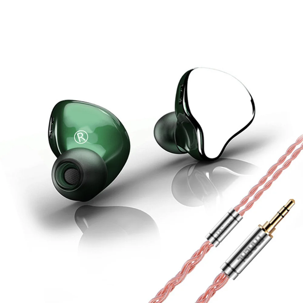 FAAEAL Гибискус DLC диафрагмы Hi Fi в наушники вкладыши Наушники с резина Цинковым