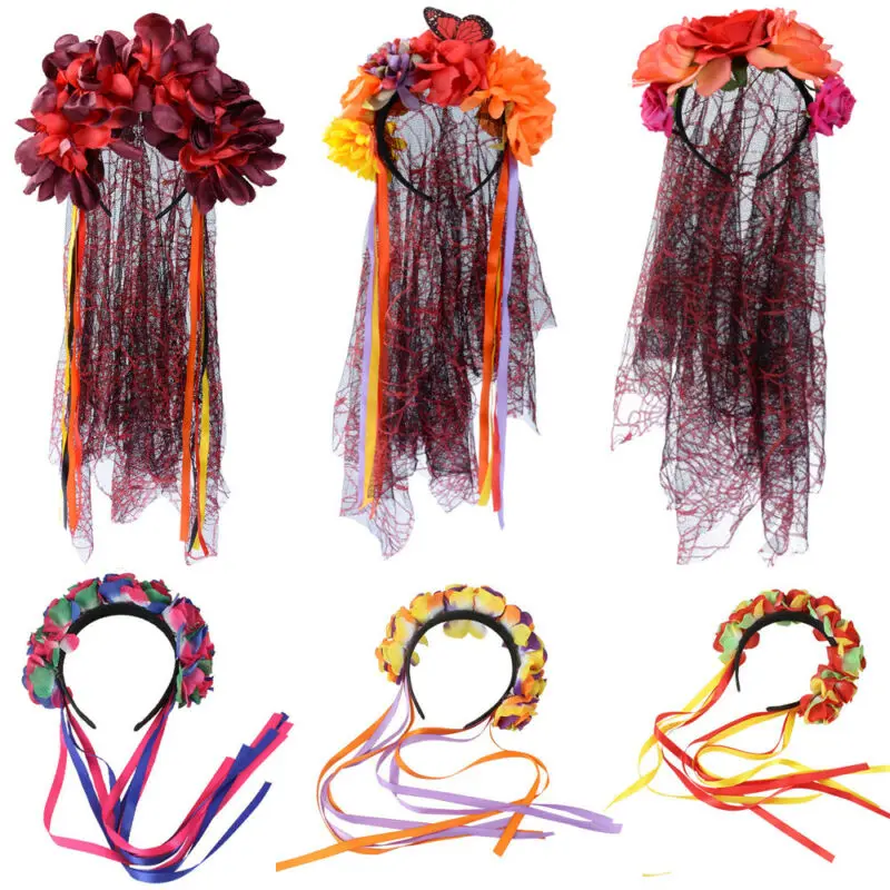 Женское платье с вуалью для девочки на тело розы невесты цветочным узором