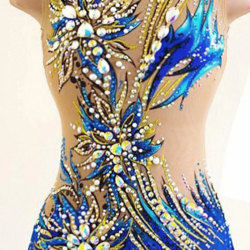 

LIUHUO Figure Skating Dress Women's Girls' Ice Skating performance Rhythmic gymnastics competition Sleeveless Cheerleading Kids