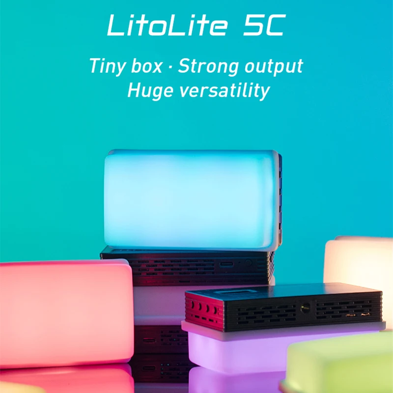Портативный светодиодный светильник Nanlite Litolite 5c, 2700K-7500K RGB HSI CCT FX
