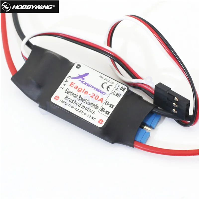 Оригинальный щеточный контроллер скорости Eagle 20A ESC для радиоуправляемого