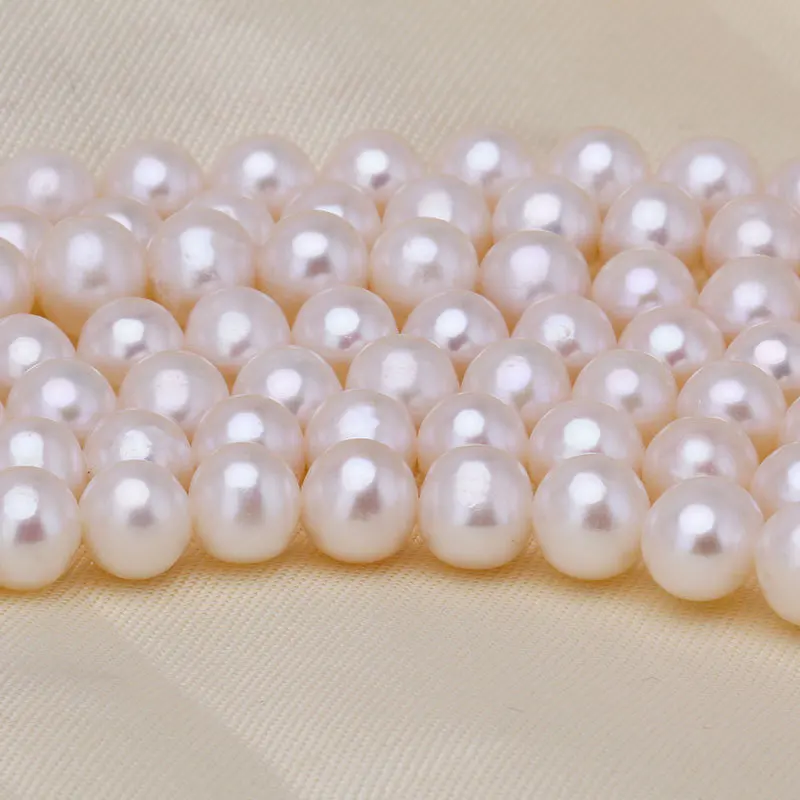

Freshwater Pearl necklace Round shape with Size 5-6mm perfect luster for Jewelry DIY loose pearl strands