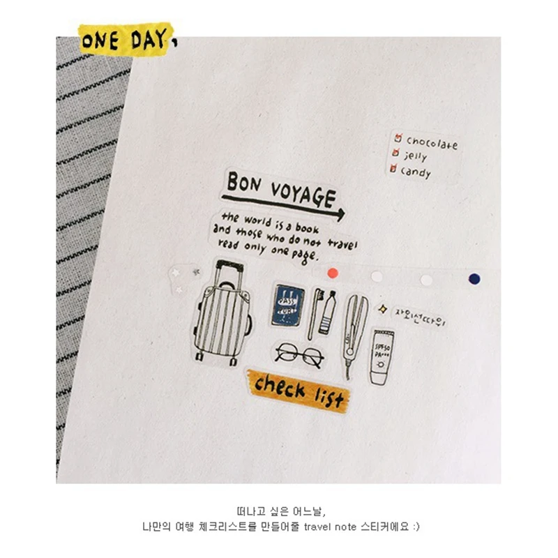 Самодельные наклейки Sonia Travel Note прозрачный материал для скрапбукинга домашних