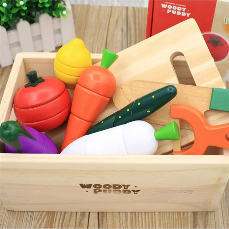 

GY Children's Vegetables Slicer Set Baby Kitchen Simulation Play House Toys Girl's Birthday Gift