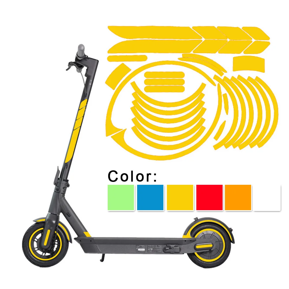 

Electric Scooter Reflective Film Night Warning Waterproof High Quality Reflective Sticker Color Optioonal