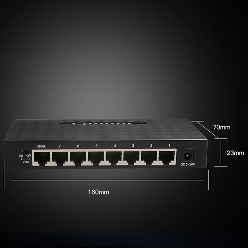 Сетевой коммутатор с 8 портами 1000 Мбит/с Gigabit Ethernet | Компьютеры и офис