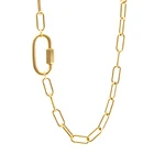 Цепочка на шею Женская, из нержавеющей стали, на удачу