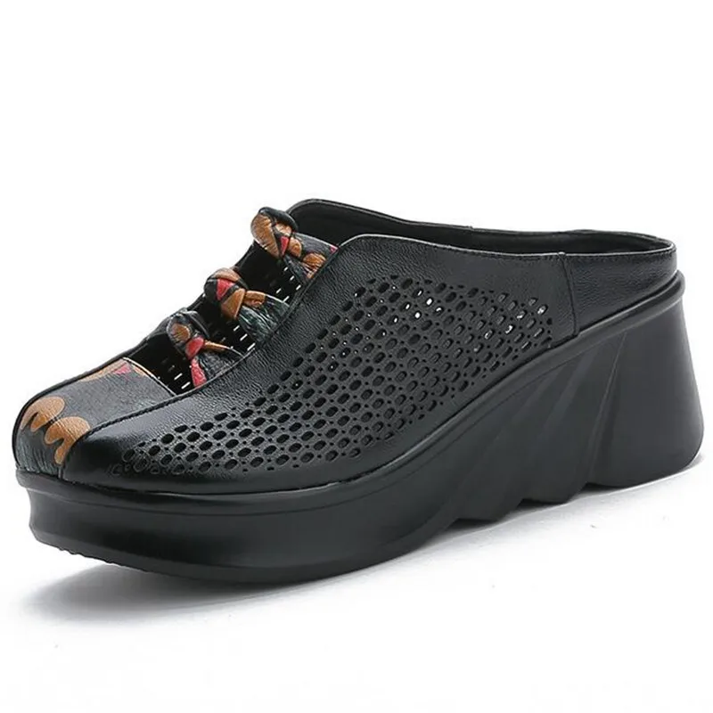 Новинка 2022 открытая обувь в этническом стиле женские тапочки сандалии из