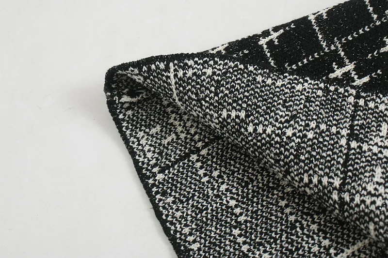 Черная плиссированная юбка с высокой талией клетчатые юбки женская одежда