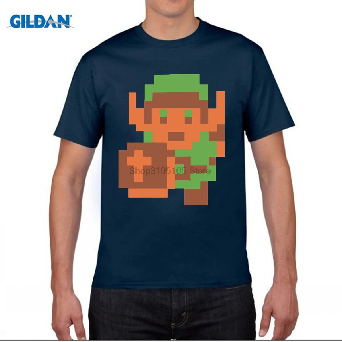 Забавная Мужская футболка Zelda Link The Ledgend of Пиксельная skyard Sword Triforce| |