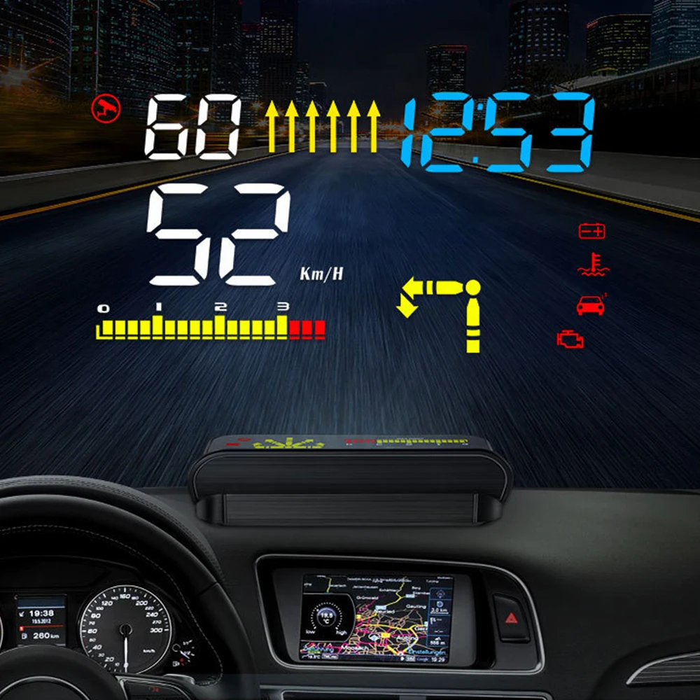 

M15 car display car obd speed navigation all-in-one projector hud head-up display universal