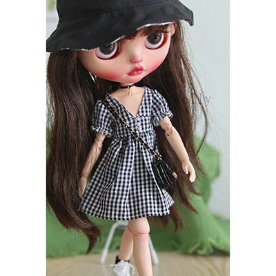 1pcs dress color 2 1 шт., элегантное платье ручной работы для Blyth, Одежда для куклы Holala, аксессуары - Цвет: 1pcs dress color 2