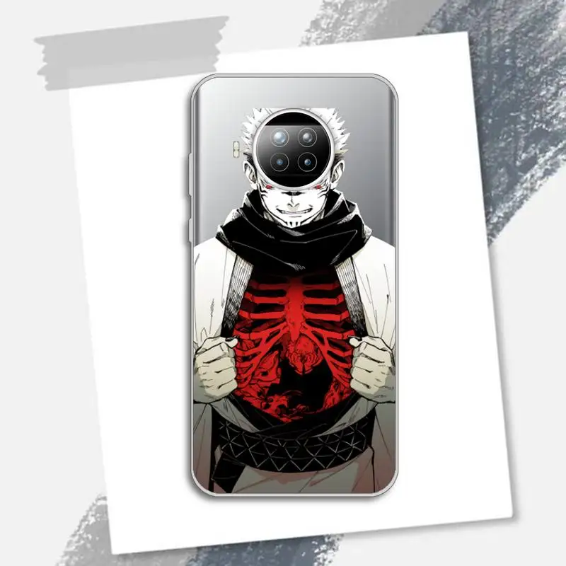 

Anime Jujutsu Kaisen Phone Case Transparent for Xiaomi Redmi note 10 t 8 9 pro lite 11