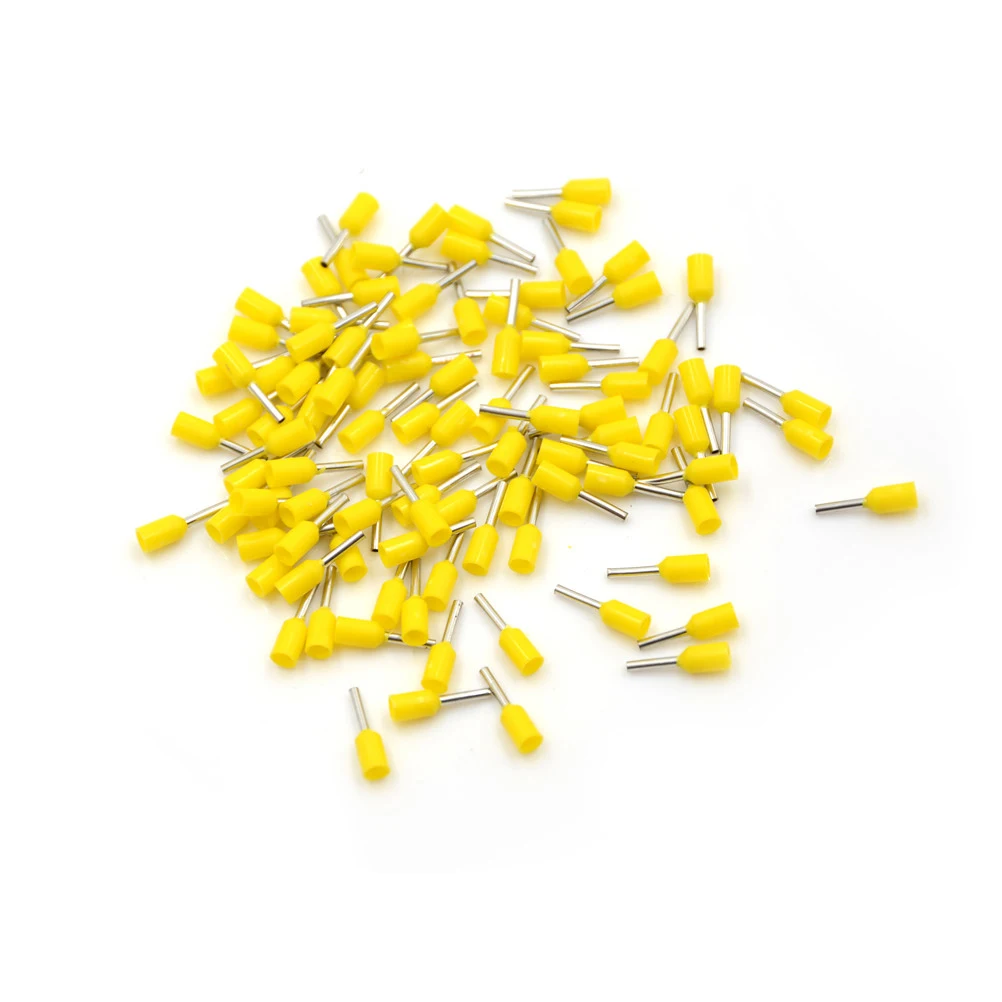 100 шт. мм2 22AWG Кабельный соединитель изоляционные обжимные трубки E0506