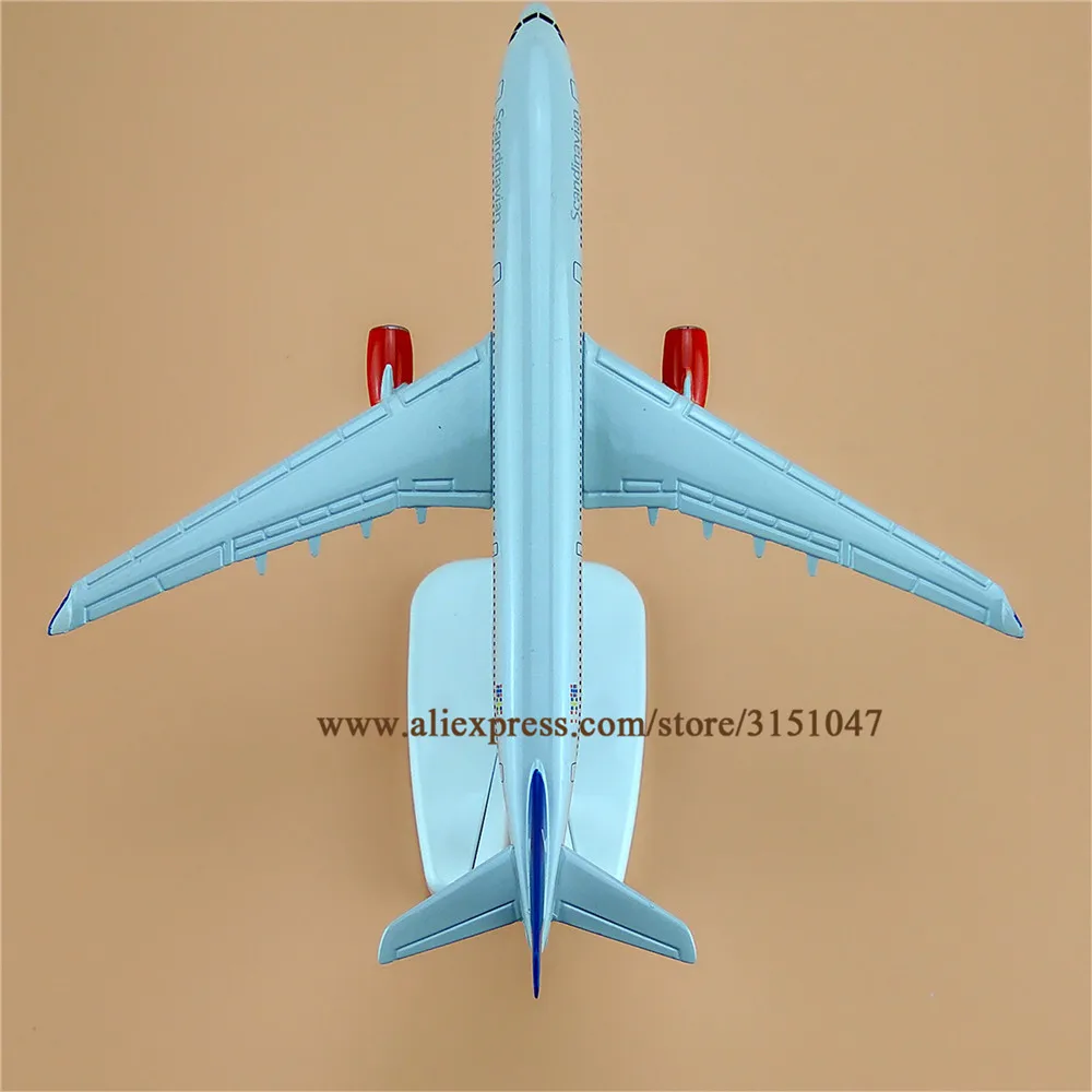 Модель самолета SAS из металлического сплава в скандинавском стиле модель для